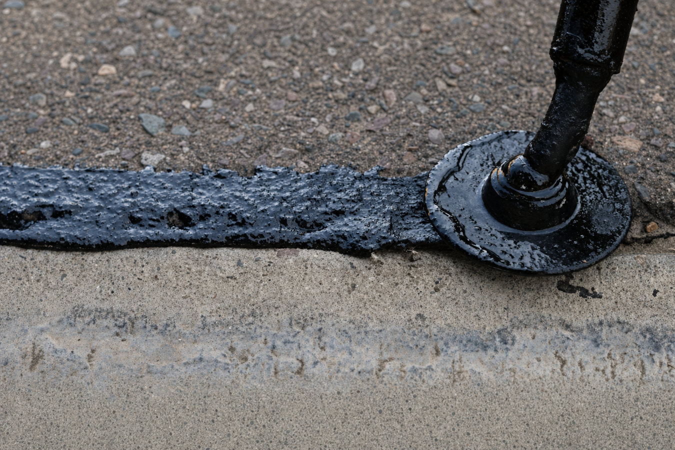 Asphalt crack sealing in Fontana, CA