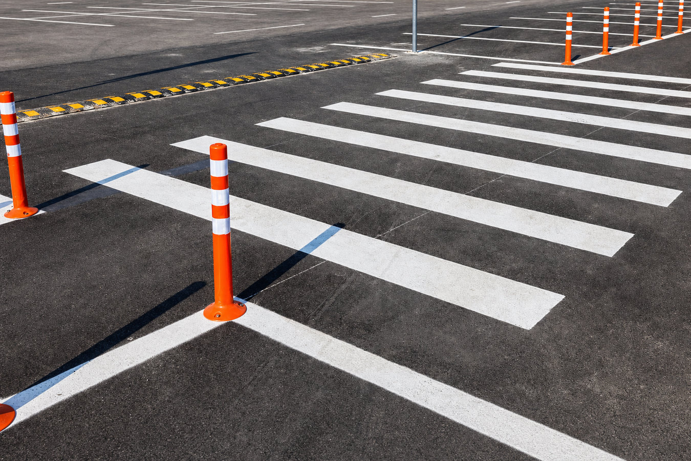 Parking lot striping in Fontana, CA